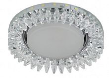 Светильник встраиваемый Эра DK LD20 SL/WH GX53 220В 13Вт МАХ Подсветка Прозрачный картинка 